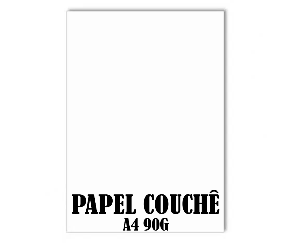 PAPEL COUCHÊ A4 90G PACOTE 20 FOLHAS - CÓD. 1190