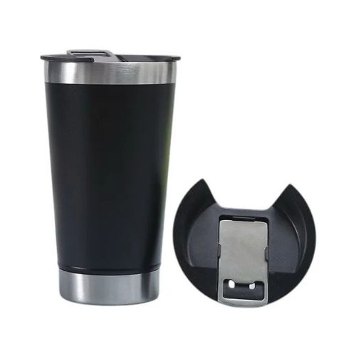 COPO TÉRMICO STY COM ABRIDOR 473ML PRETA - CÓD. 3823