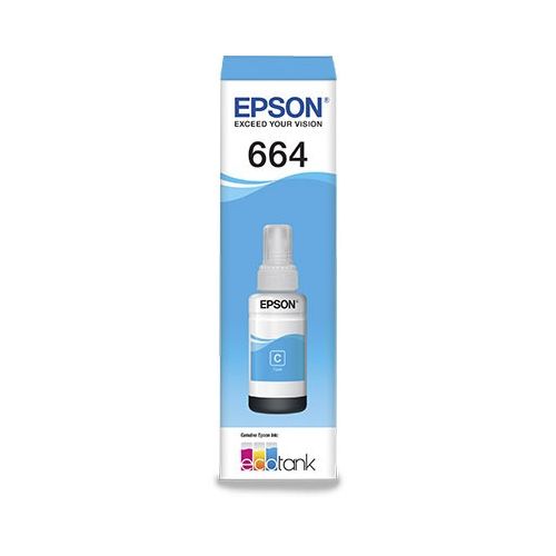 REFIL TINTA EPSON T664 L200 L375 L220 L110 L355 L555 L455 L365 L395 CIANO ORIGINAL 70 ML - CÓD. 203