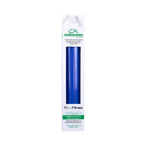 FILME DE RECORTE DA FLEX CUT SMART AZUL ROYAL 3000MM 0,30 CM X 3 M - CÓD. 3025