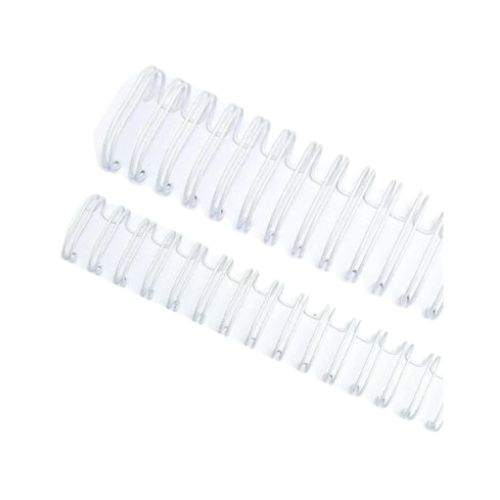 WIRE-O GARRA DUPLO ANEL 3X1 7/16 11,1MM 90F 34A BRANCO CAIXA 100 UNIDADES - CÓD. 2795