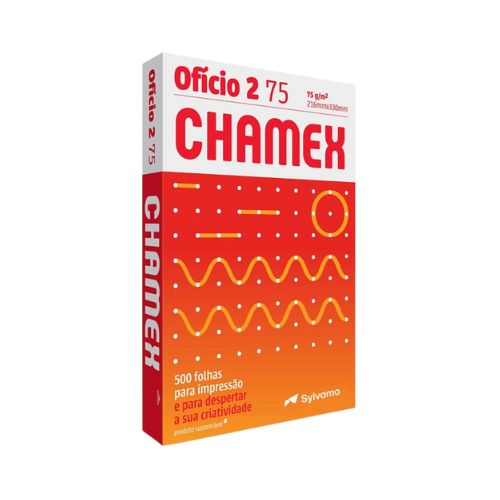 PAPEL CHAMEX MULTI OFICIO 2 216 MM X 330 MM 75GM PACOTE COM 500 FOLHAS - CÓD. 3767