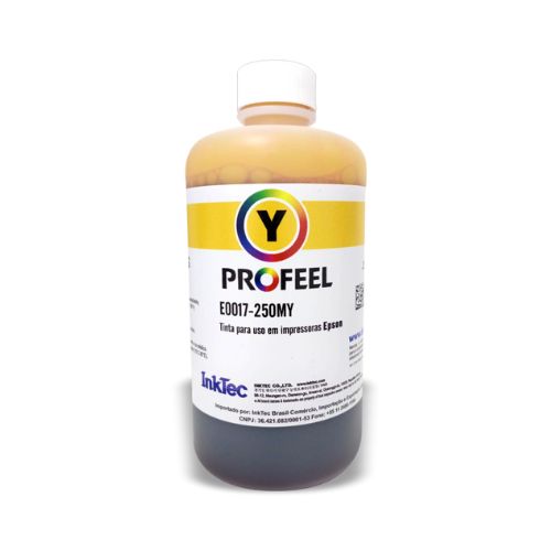 TINTA FOTOGRÁFICA CORANTE INKTEC COMPATÍVEL EPSON E0017 250ML YELLOW - CÓD. 3532