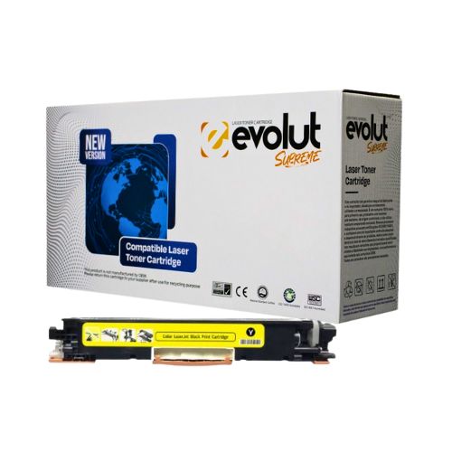 TONER COMPATÍVEL HP CE312A CF352A 126A M175 M275 M176 M177 CP1020 CP1025 YELLOW CHIP 1K - CÓD. 3792