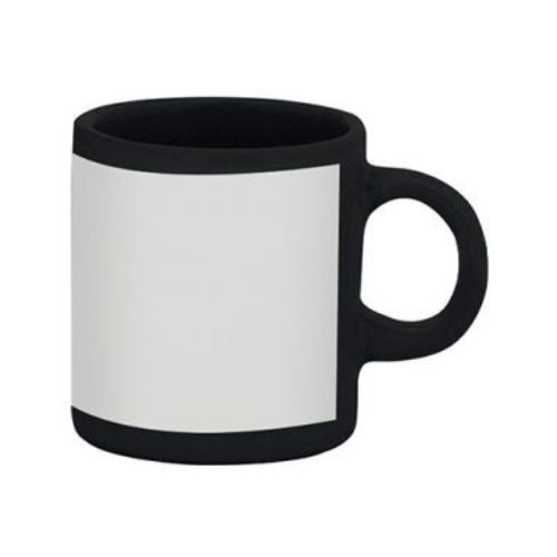 CANECA SUBLIME AZ4 PRETA TARJA BRANCA 100ML - CÓD. 2332
