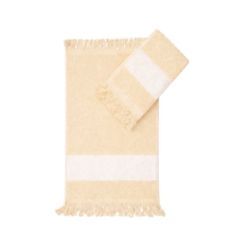 TOALHA PARA ESTAMPA SUBLIMÁTICA PÉROLA COM FRANJA 22CM X 35CM 300G - CÓD. 3644