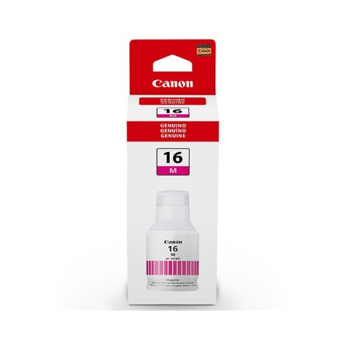 REFIL TINTA CANON GI-16 M MAXIFY GX6010 GX7010 MAGENTA PIGMENTADA ORIGINAL 132ML - CÓD. 3615