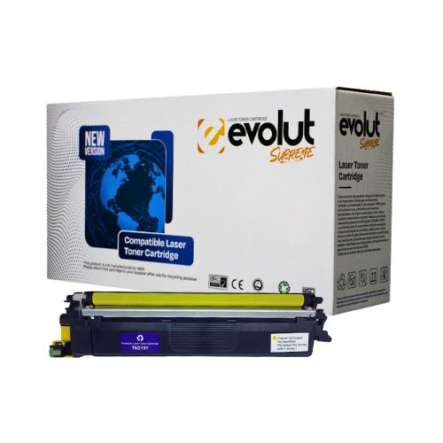 TONER COMPATÍVEL BROTHER TN219 MFC L3760 DCP L3560 HL L3280 HL L3240 YELLOW CHIP 1.2K - CÓD. 3688
