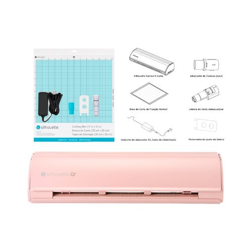 SILHOUETTE CAMEO 5 ALPHA PINK - MÁQUINA DE RECORTE PROFISSIONAL DE ALTA PRECISÃO - CÓD. 3965