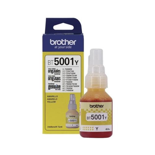 REFIL TINTA BROTHER BT5001Y T420 T510 T520 T710 T720 T820 T910 T4000 T4500 48,8ML 5K - CÓD. 2560