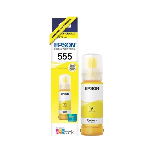 REFIL TINTA FOTOGRÁFICA EPSON T555 L8180 AMARELO ORIGINAL 70ML - CÓD. 3132
