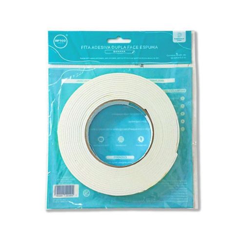 FITA BANANA ADESIVA DUPLA FACE 18MM X 5,5M - CÓD. 3257