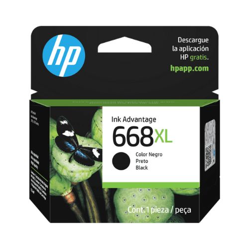 CARTUCHO TINTA HP 668XL 2970 4370 PRETO ADVANTAGE ORIGINAL 8,5ML - CÓD. 3999