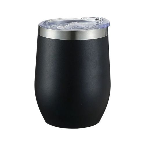 CANECA CUIA DE AÇO INOX PRETA 350ML - CÓD. 3822
