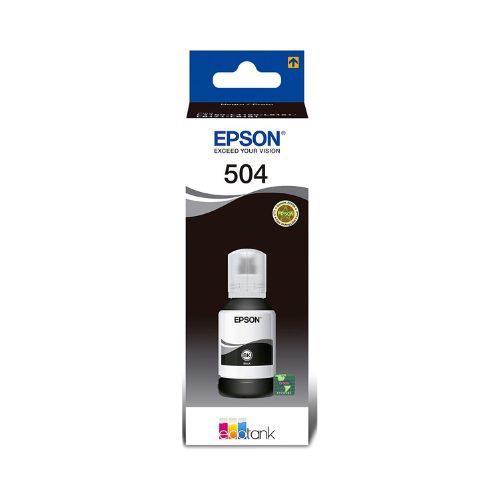 REFIL TINTA EPSON T504 L4150 L4160 L4260 L6191 L6161 L6171 L14150 PRETO ORIGINAL 127ML - CÓD. 1690