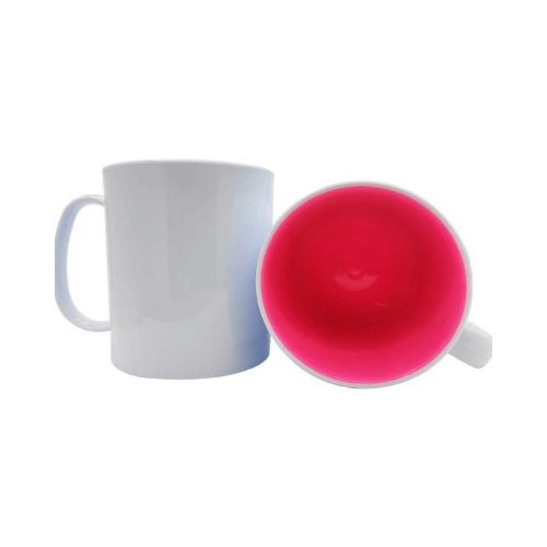 CANECA DE POLÍMERO INTERNA ROSA 140G 325ML - CÓD. 3125