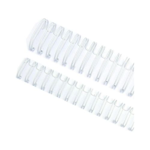 WIRE-O GARRA DUPLO ANEL 3X1 5/16 7,9MM 50F 23A BRANCO CAIXA 100 UNIDADES - CÓD. 2793