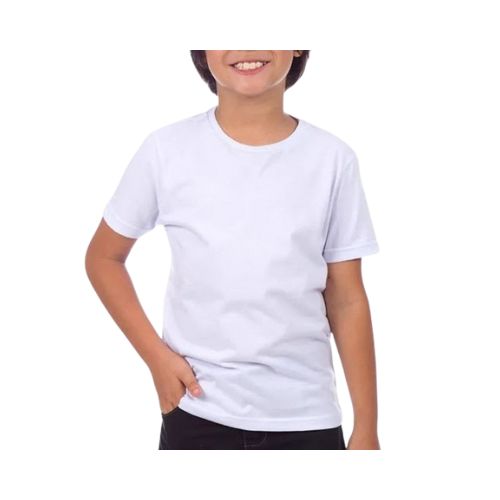 CAMISA MALHA BRANCA 12 ANOS 100% POLIÉSTER ANTI-PILLING - CÓD. 3459