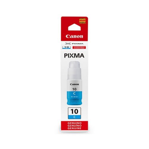 REFIL TINTA CANON GI-10C TANQUE DE TINTA MEGA TANK G6010 G7010 CIANO ORIGINAL 70ML - CÓD. 2336