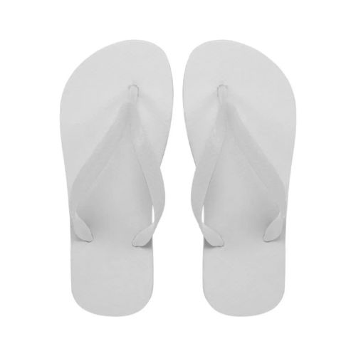 CHINELO COM TECIDO SUBLIMAÇÃO INFANTIL MASCULINO TRADICIONAL BRANCO N 21 E 22 - CÓD. 2187