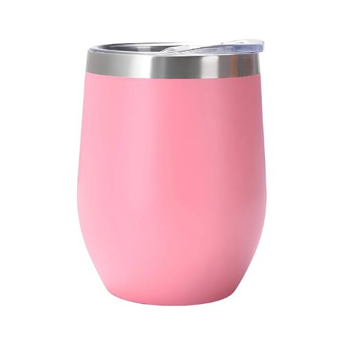 CANECA CUIA DE AÇO INOX ROSA 350ML - CÓD. 3821