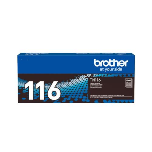 TONER ORIGINAL BROTHER TN116BR HL L1222 HL L1222V HL L1232W HL L1232WV DCP L1632W BK 1K - CÓD. 3719
