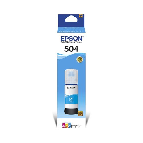 REFIL TINTA EPSON T504 L4150 L4160 L4260 L6191 L6161 L6171 L14150 CIANO ORIGINAL 70ML - CÓD. 1691