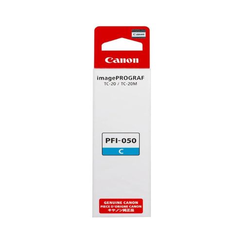 REFIL DE TINTA CANON PFI-050 C TC-20 TC-20M CIANO PIGMENTADA ORIGINAL 70ML - CÓD. 3924