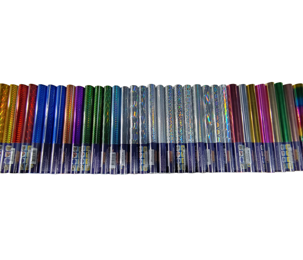 VINIL ART HOLO CORES VARIADA 30CM X 50CM