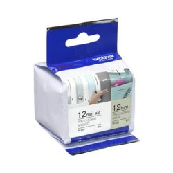 FITA ROTULADOR BROTHER M231M3 12MM PRETO BRANCO KIT COM 3 UNIDADES ORIGINAL - CÓD. 3883