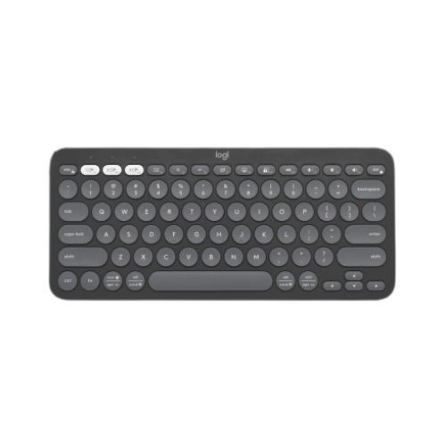 TECLADO SEM FIO LOGITECH K380S PEBBLE GRAFITE - COD. 3805