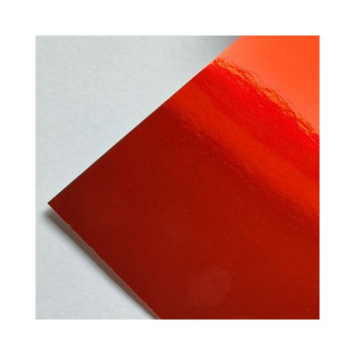 PAPEL LAMINADO METALLIK VERMELHO 64CM X 94CM 180G 1 FOLHA - CÓD. 2954