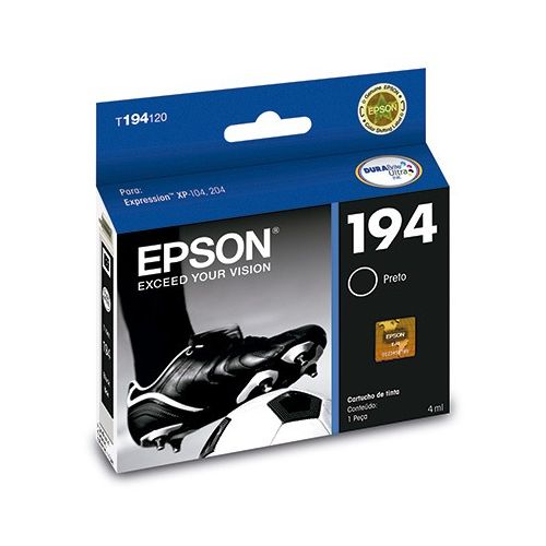 CARTUCHO TINTA EPSON T194 XP214 XP 214 XP204 XP 204 PRETO ORIGINAL 4ML - CÓD. 457