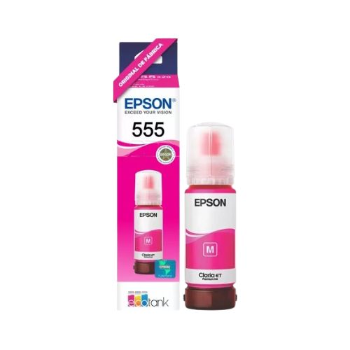 REFIL TINTA FOTOGRÁFICA EPSON T555 L8180 MAGENTA ORIGINAL 70ML - CÓD. 3057