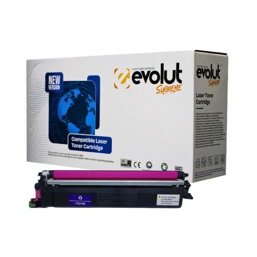TONER COMPATÍVEL BROTHER TN219 MFC L3760 DCP L3560 HL L3280 HL L3240 MAGENTA CHIP 1.2K - CÓD. 3687