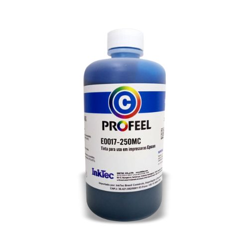 TINTA FOTOGRÁFICA CORANTE INKTEC COMPATÍVEL EPSON E0017 250ML CYAN - CÓD. 3530