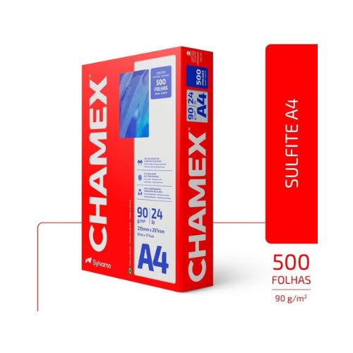 PAPEL CHAMEX SUPER IP A4 90G PACOTE COM 500 FOLHAS - CÓD. 3764
