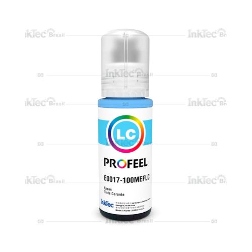 TINTA CORANTE INKTEC COMPATÍVEL EPSON E0017 ECOFIT 100ML CYAN LIGHT - CÓD. 3317