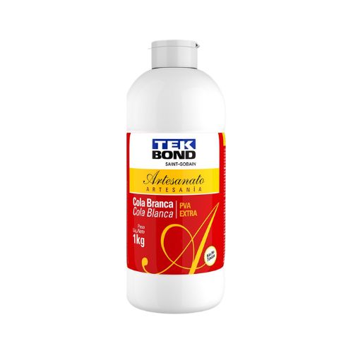 COLA BRANCA PVA EXTRA ARTESANATO 1KG - CÓD. 3565