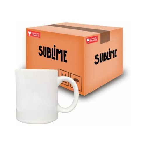CANECA SUBLIME AZ10 300ML BASE BRANCO B - CÓD. 2102