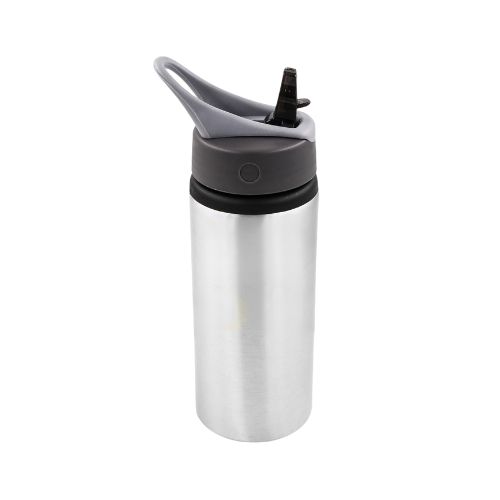 SQUEEZE DE ALUMÍNIO BICO PRATEADO 600ML 17 OZ - CÓD. 3537