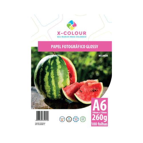 PAPEL FOTOGRÁFICO A6 260G PACOTE 100 FOLHAS - COD. 2767
