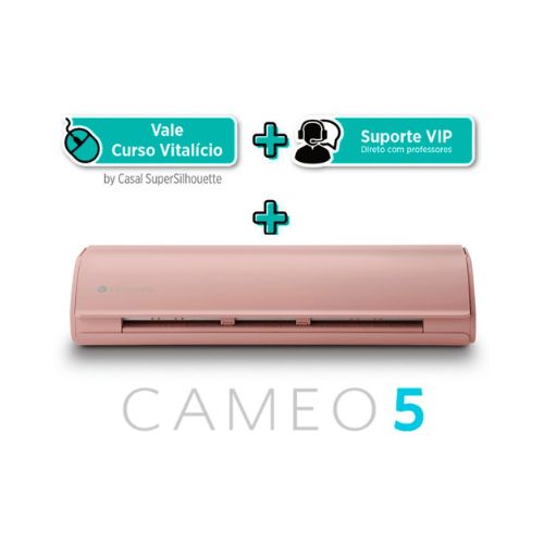 MÁQUINA DE CORTE CAMEO 5 PINK + CURSO ONLINE - SILHOUTTE 4T - CÓD. 3588