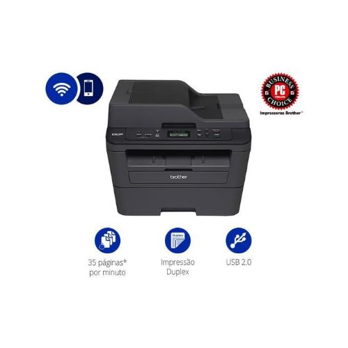 IMPRESSORA BROTHER DCP L2540DW MULT LASER MONO, DUPLEX, WIRELESS, ETHERNET E USB 2.0 127V - CÓD 1216