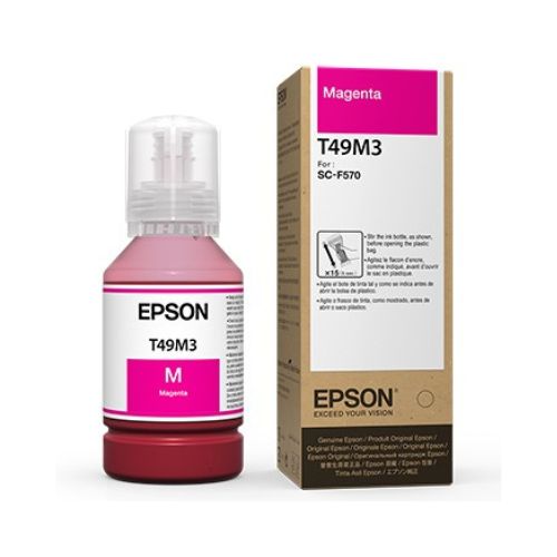 TINTA SUBLIMÁTICA EPSON T49M3 T49M320 SURECOLOR F170 F571 F570 MAGENTA ORIGINAL 140ML - CÓD. 2633