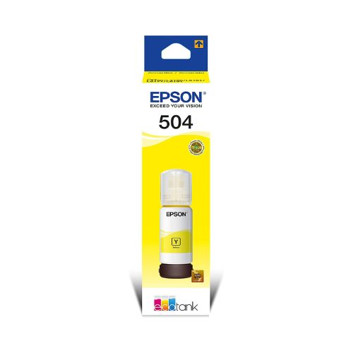 REFIL TINTA EPSON T504 L4150 L4160 L4260 L6191 L6161 L6171 L14150 AMARELO ORIGINAL 70 ML - CÓD. 1693