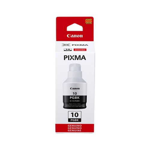 REFIL TINTA CANON GI-10BK MEGA TANK G6010 G7010 GM2010 GM4010 PRETO PIGMENTADA ORIGINAL - CÓD. 3059