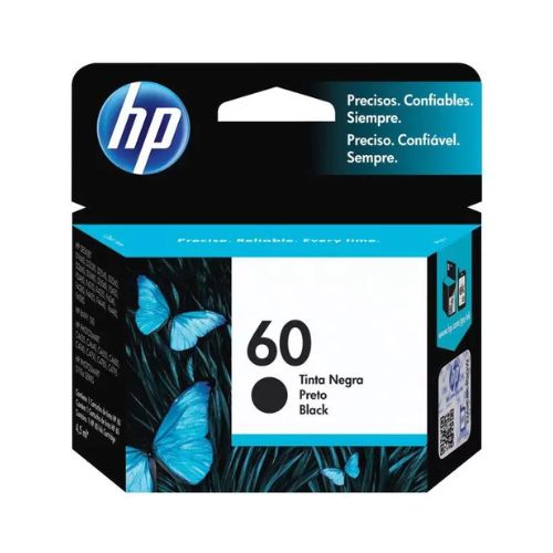 CARTUCHO TINTA HP 60 D1660 D5560 F4440 F4480 100 124 C4635 C4795 PRETO ORIGINAL 4,5ML - CÓD. 330
