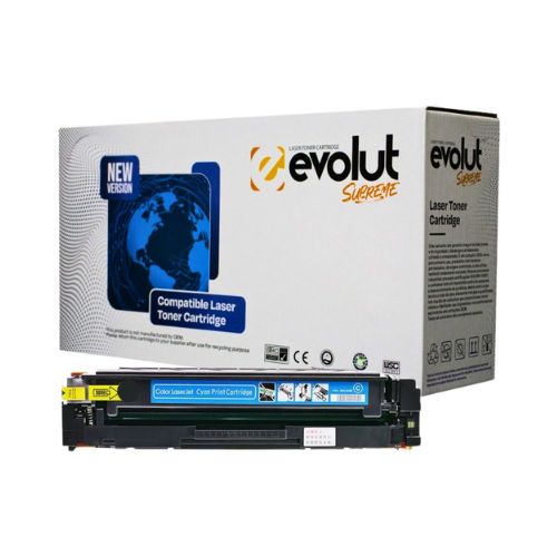 TONER COMPATÍVEL HP CF401A M252DW M277DW 201A CF501A M281FDW M254DW 202A CIANO CHIP 1.3K - CÓD. 3983
