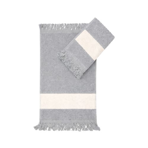 TOALHA PARA ESTAMPA SUBLIMÁTICA CINZA ESCURO COM FRANJA 22CM X 35CM 300G - CÓD. 3376
